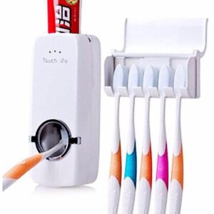 Hands Free Toothpaste Dispenser and Holder