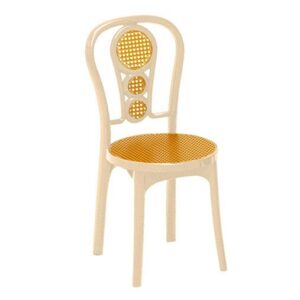 Prince Chair Orbit - Black, Marble Beigie