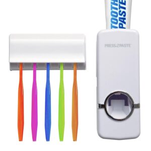 Hands Free Toothpaste Dispenser and Holder