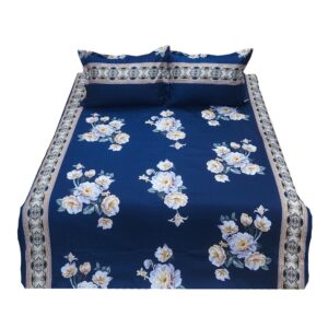 Camaliya Blue 100% Cotton Bedsheet hometex
