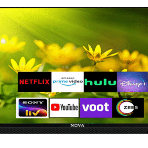 Nova NV-4305 G-HVR Frameless Android TV With Tempered Glass - 43 Inch - Black