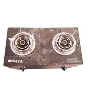 NOVA Gas Stove NV-878 DG (Double Burner Glass Gas Stove)