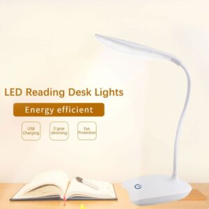 LED Desktop Desk Lamp USB Rechargeable Lighting Eye Protection Room Night Light
