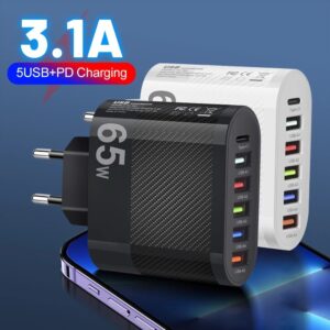 3.1A 5Ports USB Charger PD Charging Adapter