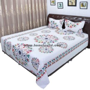 Panel White Cercal Bed Sheet