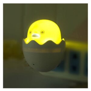 LED EU Plug Egg Shell Duck Night Light with Mushroom Wall Socket Light Lamp